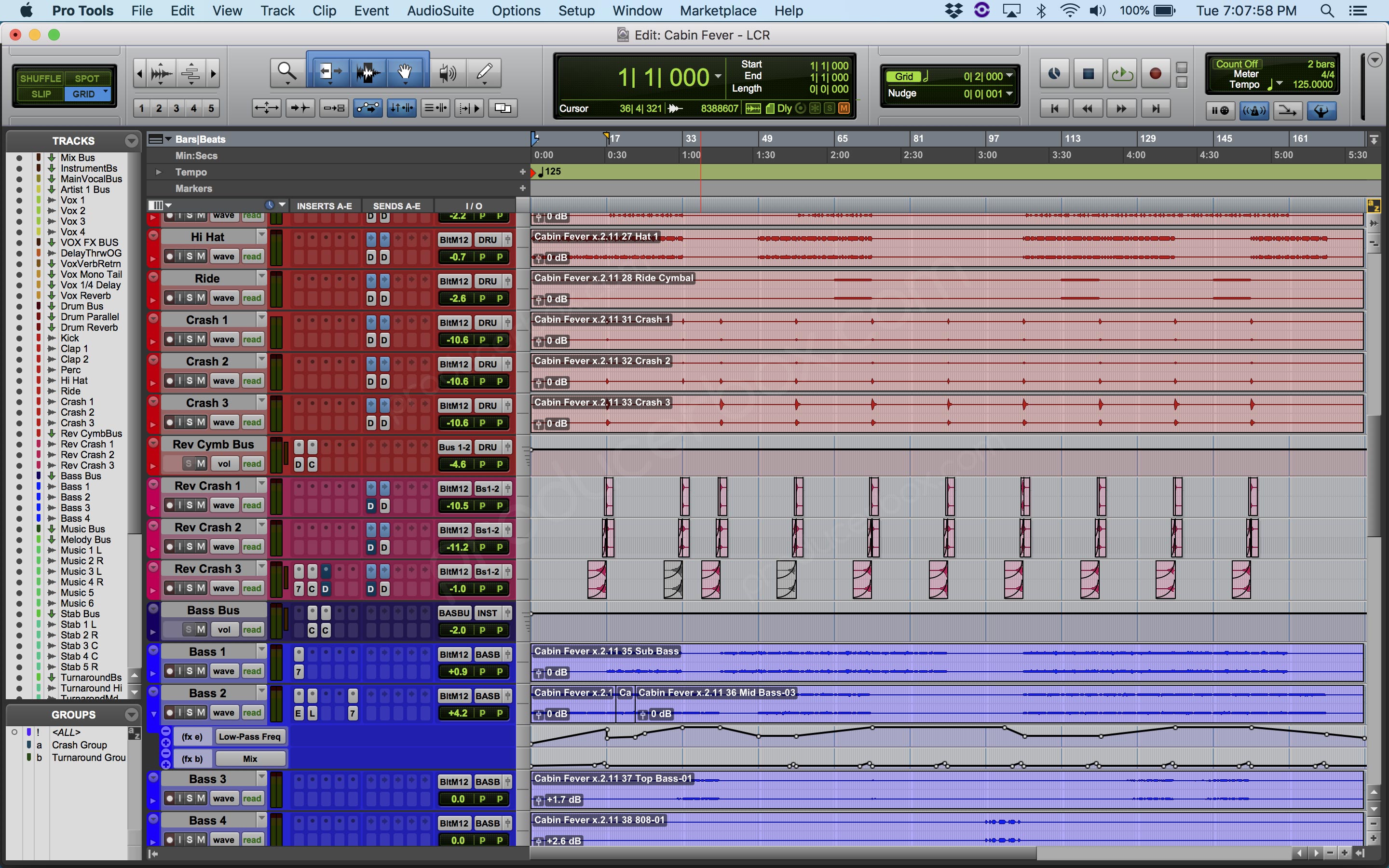 Pro Tools Mixing Template